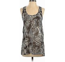 Poetry Clothing Sleeveless Blouse: Black Tops - Women's Size Small