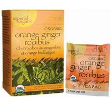 Uncle Lee's Imperial Organic Orange Ginger Rooibus Chai Tea, 18 Tea Bags
