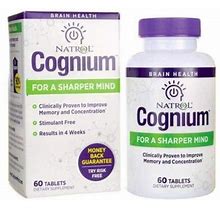 Cognium 60 Tablets Clinically Proven To Improve Memory & Concentration.