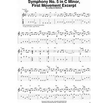 Symphony No. 5 in C Minor, First Movement Excerpt - Ludwig Van Beethoven - Digital Sheet Music
