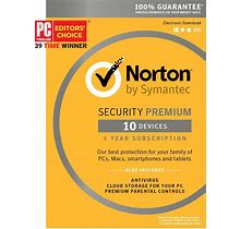 Norton Security Premium - 10 Devices [Key Card]