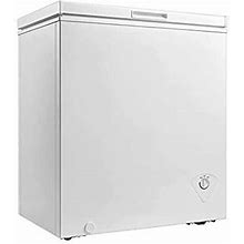 Chest Freezer, Upright Single Door, Compact Space Apartment Home Food Storage Compact Saving Energy Efficient, White