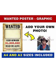 Image result for Wild West Wanted Poster Blank