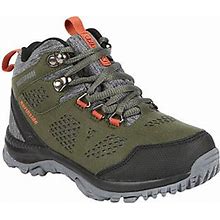 Northside Boy's Waterproof Hiking Boots - Bento N Mid, Size 11 CHILDRENS, Olive/Grey