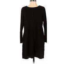 Joh Casual Dress - Sweater Dress: Black Dresses - Women's Size Medium