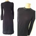 Melissa Petites Dresses | Vintage 80S Beaded Sweater Dress Size Medium Black | Color: Black | Size: Mp