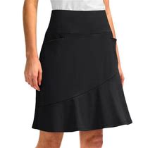 G Gradual Skorts Skirts For Women With 5 Pockets 20" Knee Length Golf Skirt Modest Long Tennis Athletic Skirts For Women