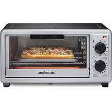 Proctor Silex 4 Slice Countertop Toaster Oven, Multi-Function With
