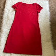 Talbots Dresses | Talbots Cotton Dress | Color: Red | Size: S