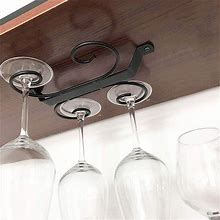 Wine Glass Rack, Glasses Holder Upside Down Hanger Storage Hanging Shelf Home Cabinet Kit ,