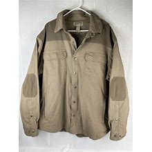 Duluth Trading Jacket Coat Men Xl Lined Work Jacket Fire Hose Shacket