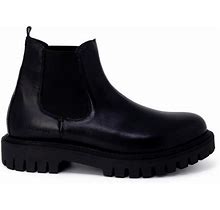 Tommy Hilfiger Shoes | Tommy Hilfiger Leather Boots | Color: Black | Size: 40Eu