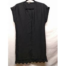 Madewell Size Xs Short Sheath Dress Black 006