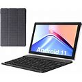 Wifi Tablet 2In1 Tablet With Keyboard+S 10 Inch Tablet Android 11 Tablet
