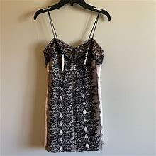 Topshop Dresses | Brand New | Topshop | Petite Lace - Panel Mini Dress | Color: Black/Pink | Size: 2P