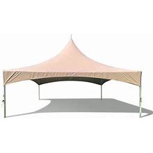 Tentandtable High Peak Frame Outdoor Canopy Tent, Beige, 20 ft X 20 ft