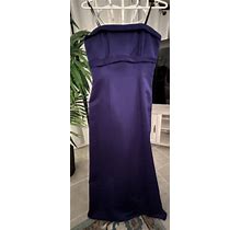 Alex Evenings Gown Dress Women's Size 10 Purple Strapless Evening Prom