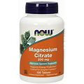 Now Foods Magnesium Citrate - 200 Mg, 100 Tablets