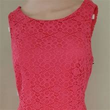 American Living Dresses | American Living Lace Hot Pink Party Cocktail Dress | Color: Pink | Size: 16