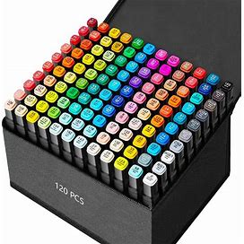 Zmcik 120 Colors Alcohol Markers,Art Markers For Kids And Adult Drawing Markers Dual Tip Coloring Painting Perfect For Boys Girls Students Gift