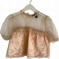 Forever 21 Sheer Babydoll Top Rosegold Photoshoot Clothing M