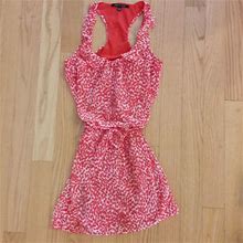 Crimson Coast Dresses | Adorable Summer Racerback Dress | Color: Orange/White | Size: S