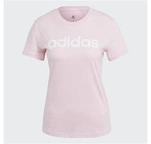 Adidas Essentials Slim Logo Tee Pink XL - Womens Training T Shirts