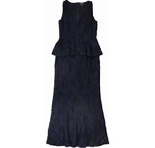 Ralph Lauren Womens Kynelle Maxi Dress, Blue, 6