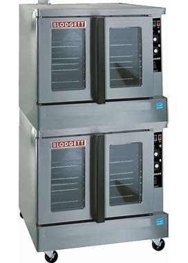 Blodgett ZEPH-100-G-ES DBL Zephaire Double Full Size Natural Gas Commercial Convection Oven - 90, 000 BTU, Draft Diverter, Stainless Steel, Gas Type: