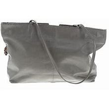 Latico Leather Shoulder Bag: Gray Solid Bags