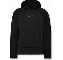 Nike Logo-Print Dri-Fit Fleece Hoodie - Black - Hoodies Size XL