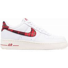 Nike - Air Force 1 Low "Plaid" Sneakers - Unisex - Calf Leather/Rubber/Fabric - 9 - White