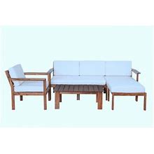 Red Barrel Studio® A Multi-Person Sofa Set W/ A Small Outdoor Table Wood In Brown | Wayfair F31a3a14a5df9f2c774ed341ebd66424