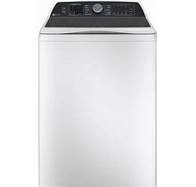 GE Profile PTW705B GE Profile 28 Inch Wide 5.3 Cu. Ft. Top Loading Washing Machine White On White Laundry Appliances Washing Machines Top Loading
