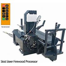 Skid Steer Firewood Wood Processor 30 Ton Log Splitter Forestry