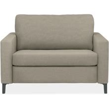 Room & Board | Modern Berin Wide Arm Twin Sleeper Chair Metal In Sumner Fabric | Stain-Resistant Fabric