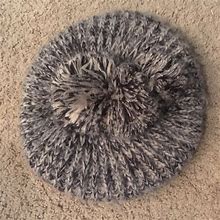 Icing Accessories | Icing Knit Beige/Gray & Black Slouchy Pom Beanie | Color: Gray/Tan | Size: Os