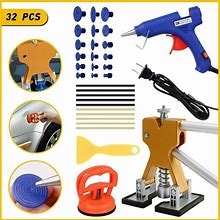 32Pc Car Paintless Dent Repair Dint Hail Damage Remover Puller Lifter