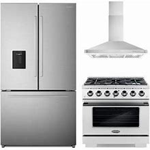 Cosmo 3 Piece Kitchen Appliance Package W/ 36 | Wayfair COS-4PKG-1187 | DVRD4464