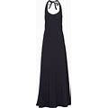Prada - Halterneck Maxi Dress - Women - Viscose - 38 - Black