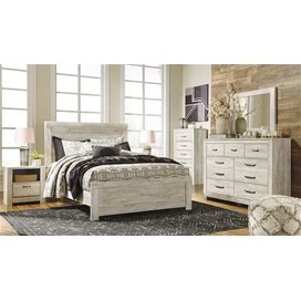 Ashley Bellaby Whitewash Panel Bedroom Set, White Transitional Sets From Coleman Furniture