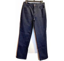 Croft & Barrow Womens Straight Jeans Blue Denim Classic Fit Stretch