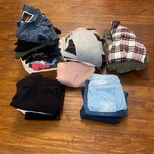 H&M Pants & Jumpsuits | Lot Of Over 30 Women Clothing Items (Sweaters, Pants, Sweatpants, Shirts) | Color: Blue/Red | Size: M