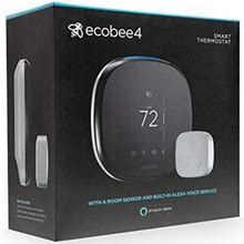 Ecobee4 Smart Thermostat With Built-In Alexa, Room Sensor Included