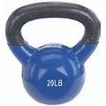 Sunny Health & Fitness Vinyl Coated Kettle Bell, 20Lbs, NO. 066-20