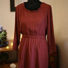 Anthropologie Dresses | Broadway & Broome Rust "Melodymaker" Dress | Color: Brown | Size: 0