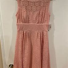 Dress Barn Dresses | Ladies Lace Dress. Never Used | Color: Pink | Size: 4