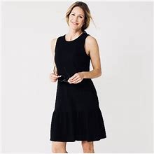 Sonoma Dress Womens XL Black Sleeveless Flowy 100% Cotton Beach Dress