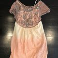 Free People Other | Free People Ombre Beaded Dress/Tunic | Color: Cream/Orange | Size: Xs