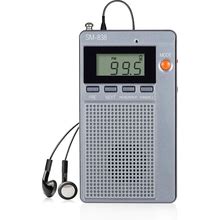 SEMIER Portable AM FM Pocket Radio, Shortwave Walkman Radio Digital Tuning LCD Display, Support TF Card, 1000 Mah Rechargeable Battery, Loud Speaker